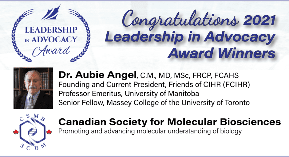 Aubie Angel – Research Canada, Leadership in Advocacy Award