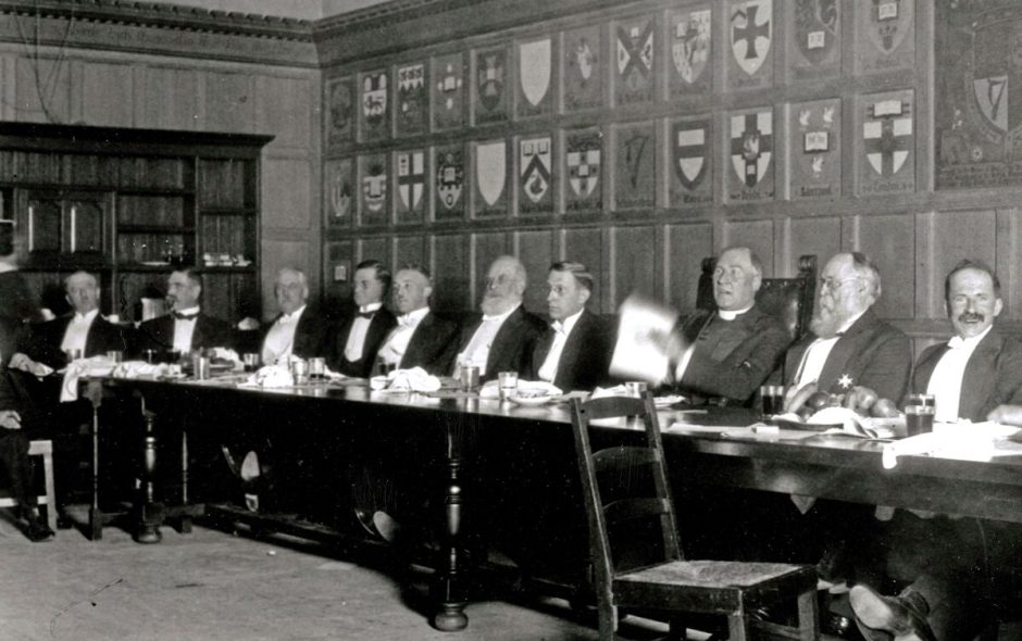 Banquet in the Great Hall of Hart House, University of Toronto, 26 November 1923 in honour of FG Banting and JJR Macleod jointly awarded the Nobel Prize for Physiology or Medicine