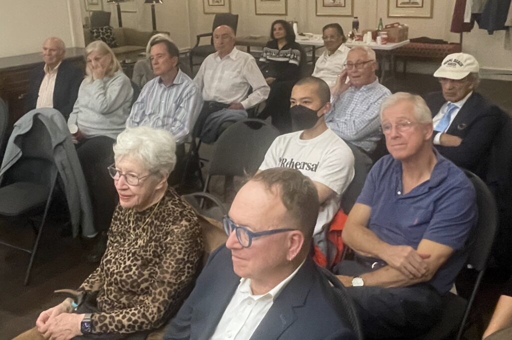 Audience at meeting