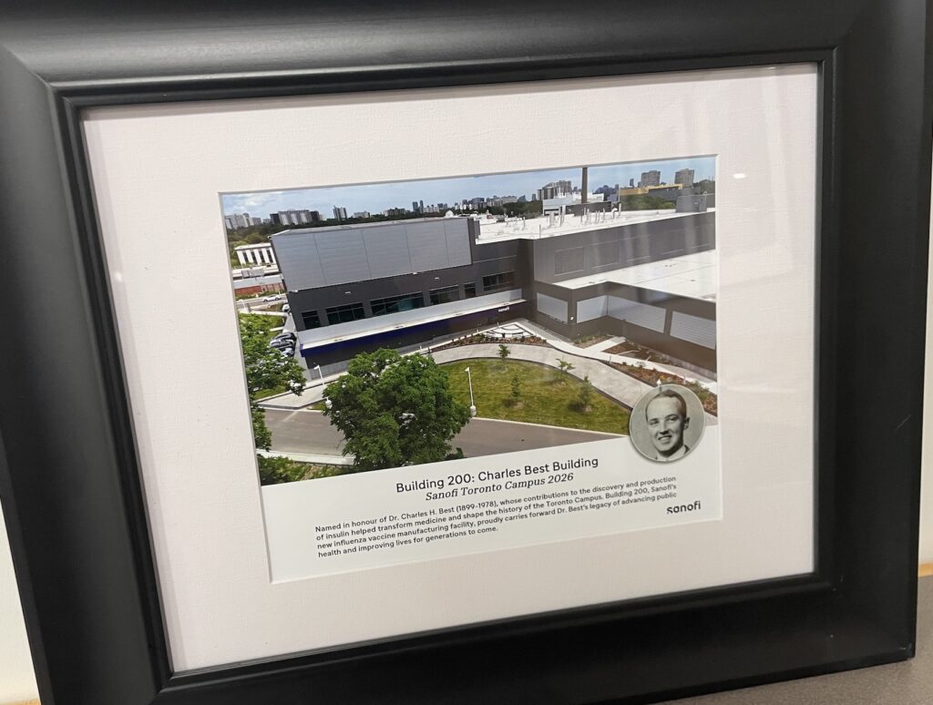 Charles Best Building commemorative photo
