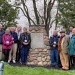 AOS group tour at Osler Cairn, Bond Head, Ontario