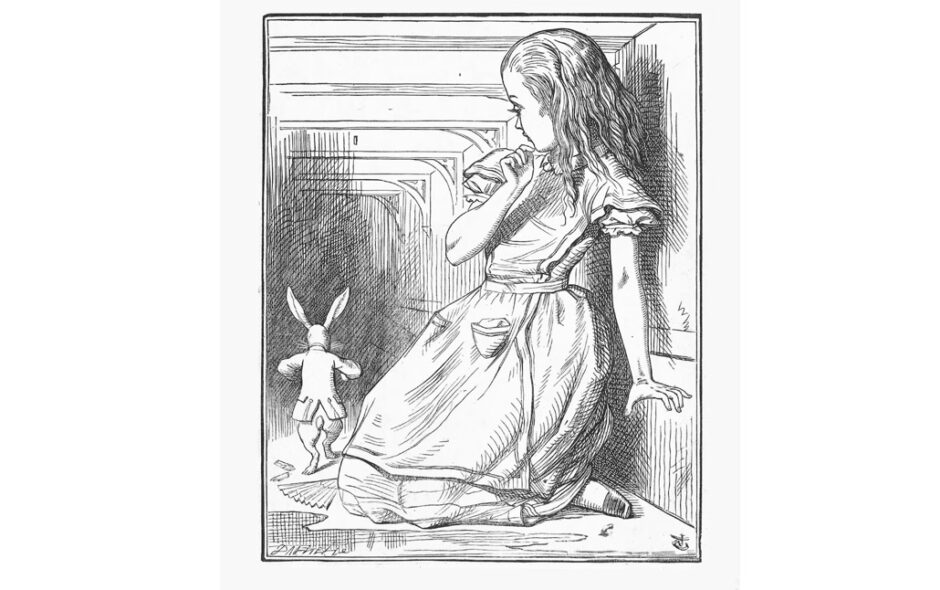Alice in Wonderland illustration by John Tenniel [Public Domain]